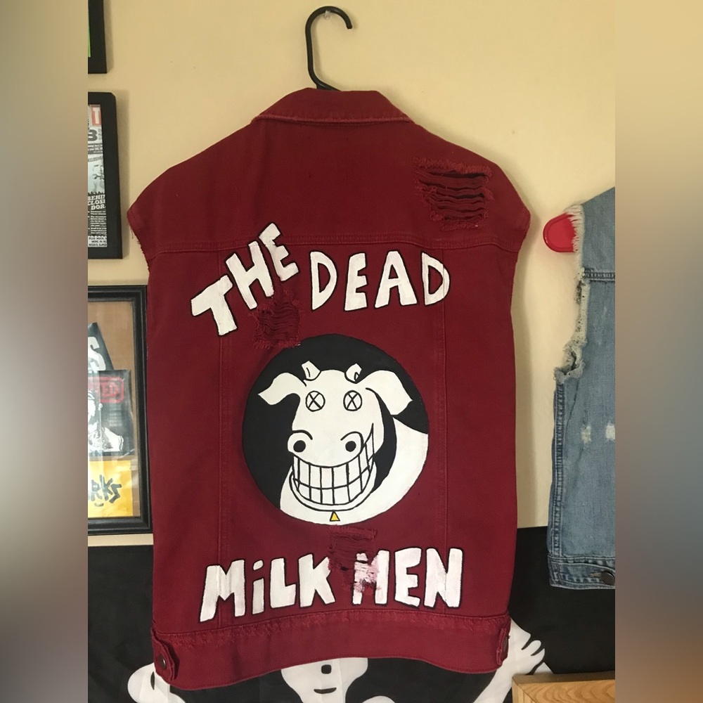 Sex Objects revamped “Dead Milkmen” red vest
